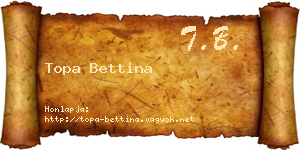 Topa Bettina névjegykártya